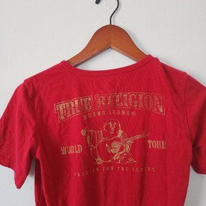 True Religon Youth 10/12 Red Shirt Buddha